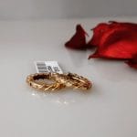گوشواره حلقه ای طلا مدل کارتیر